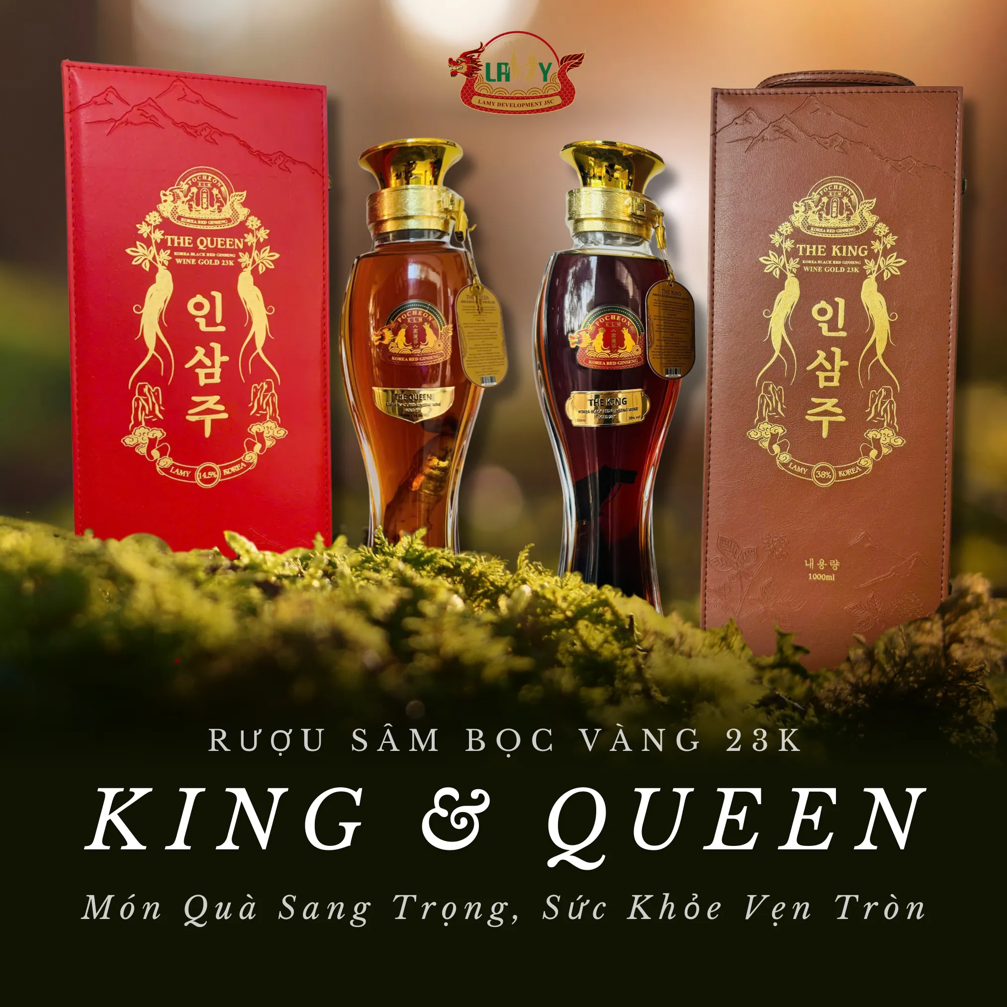 Rượu sâm rất phù hợp làm quà tết
