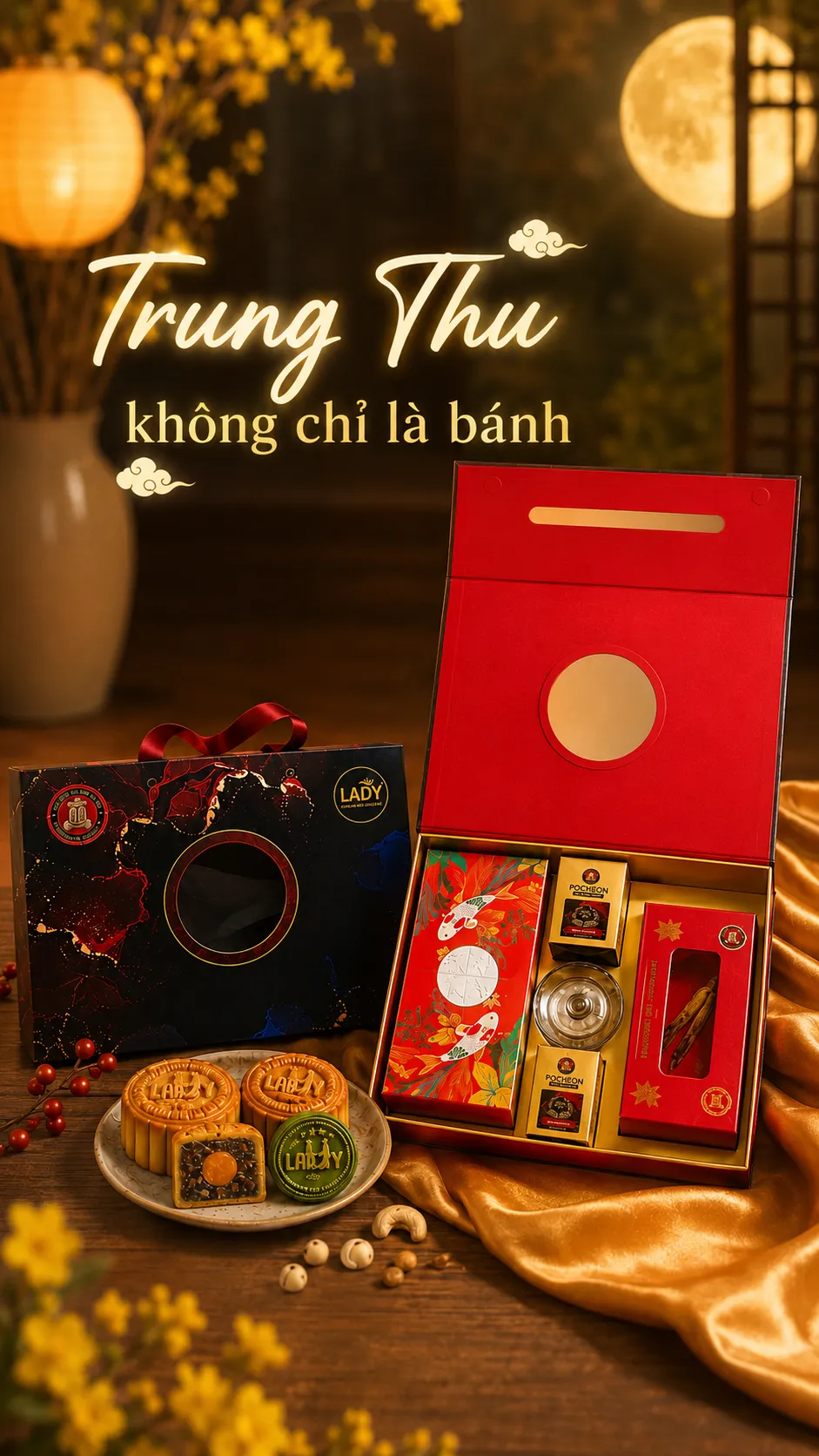 🌕 TRUNG THU KHÔNG CHỈ LÀ BÁNH – MÓN QUÀ CÒN GỬI GẮM ĐIỀU GÌ?