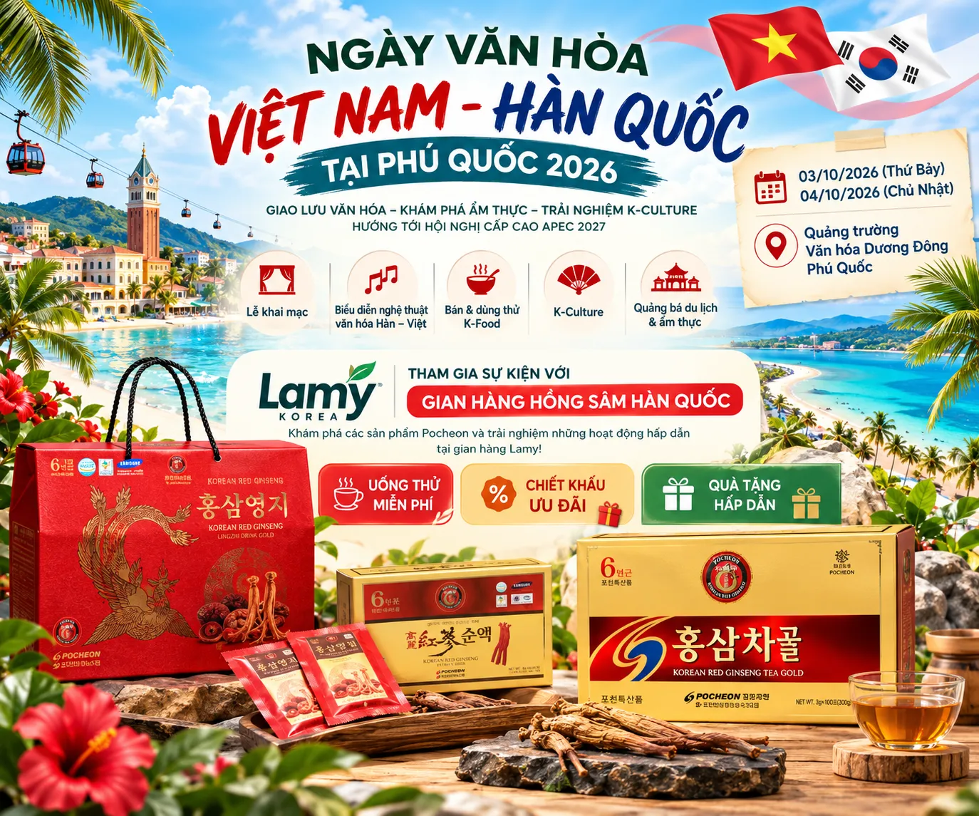 NGÀY VĂN HÓA VIỆT NAM – HÀN QUỐC TẠI PHÚ QUỐC 2026 – HẸN GẶP TẠI ĐẢO NGỌC! 🌴✨